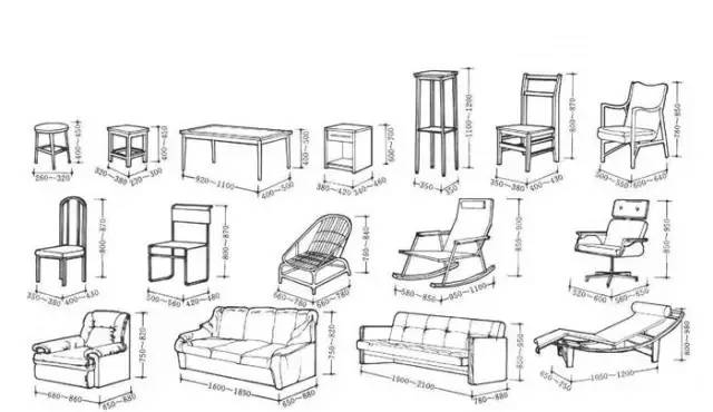 租赁家具尺寸